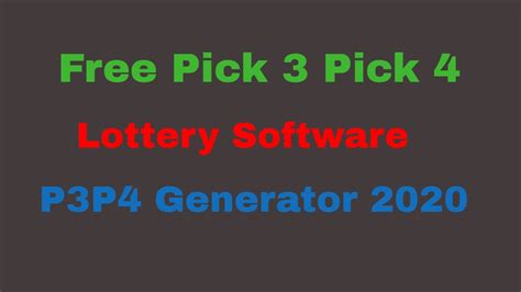pick 3 lottery generator